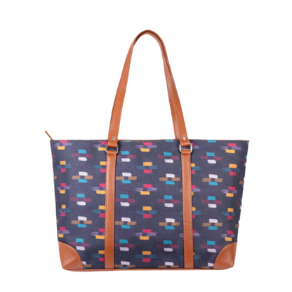 Ikat Glitch Office Tote Bag