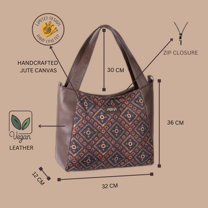 Ajrakh Squares Classic Tote Bag