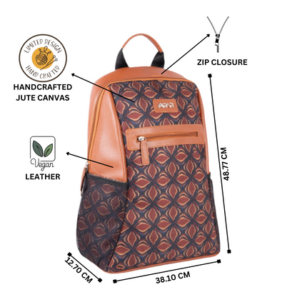 Ajrakh Jaal Regular Backpack