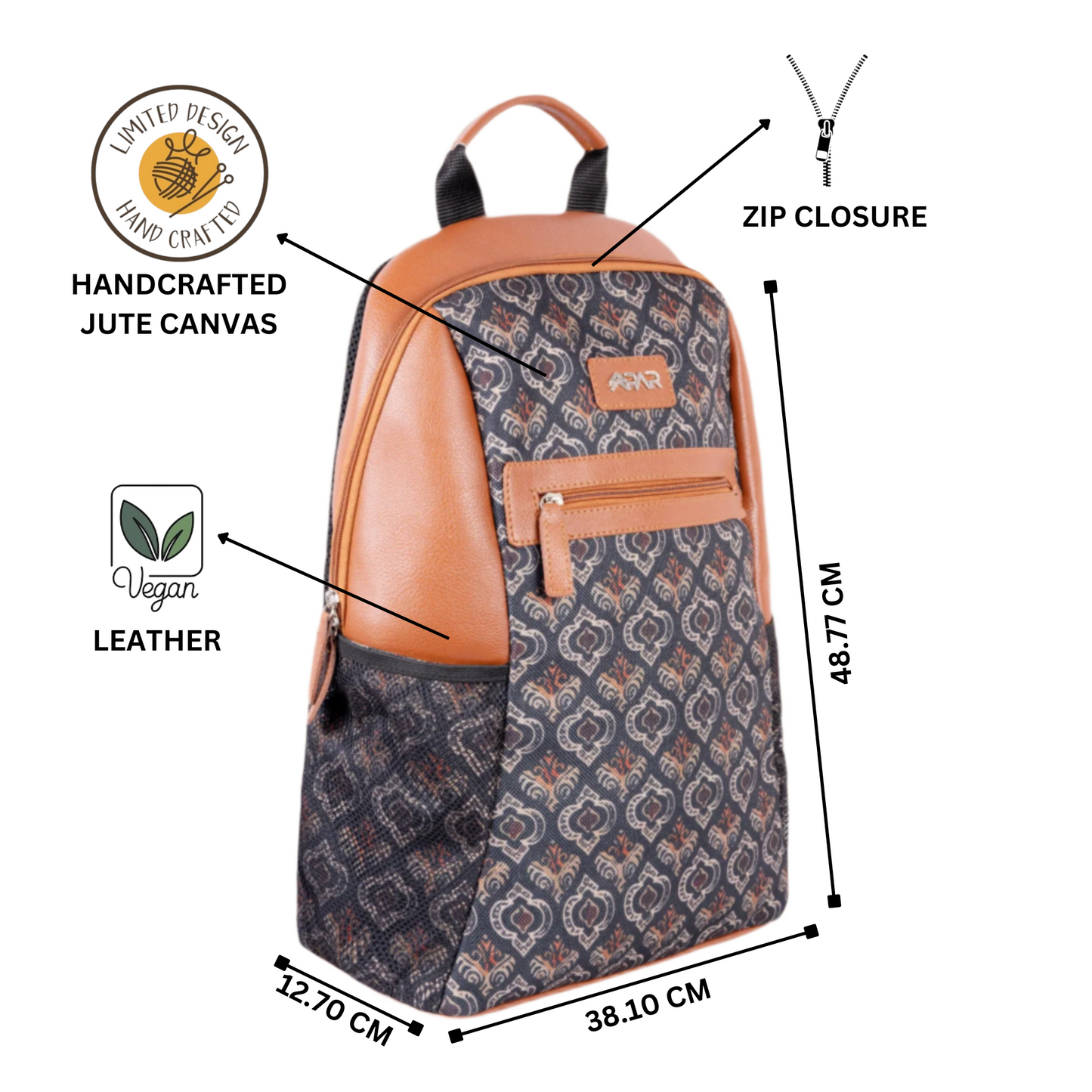 Ajrakh Shaded Regular Backpack