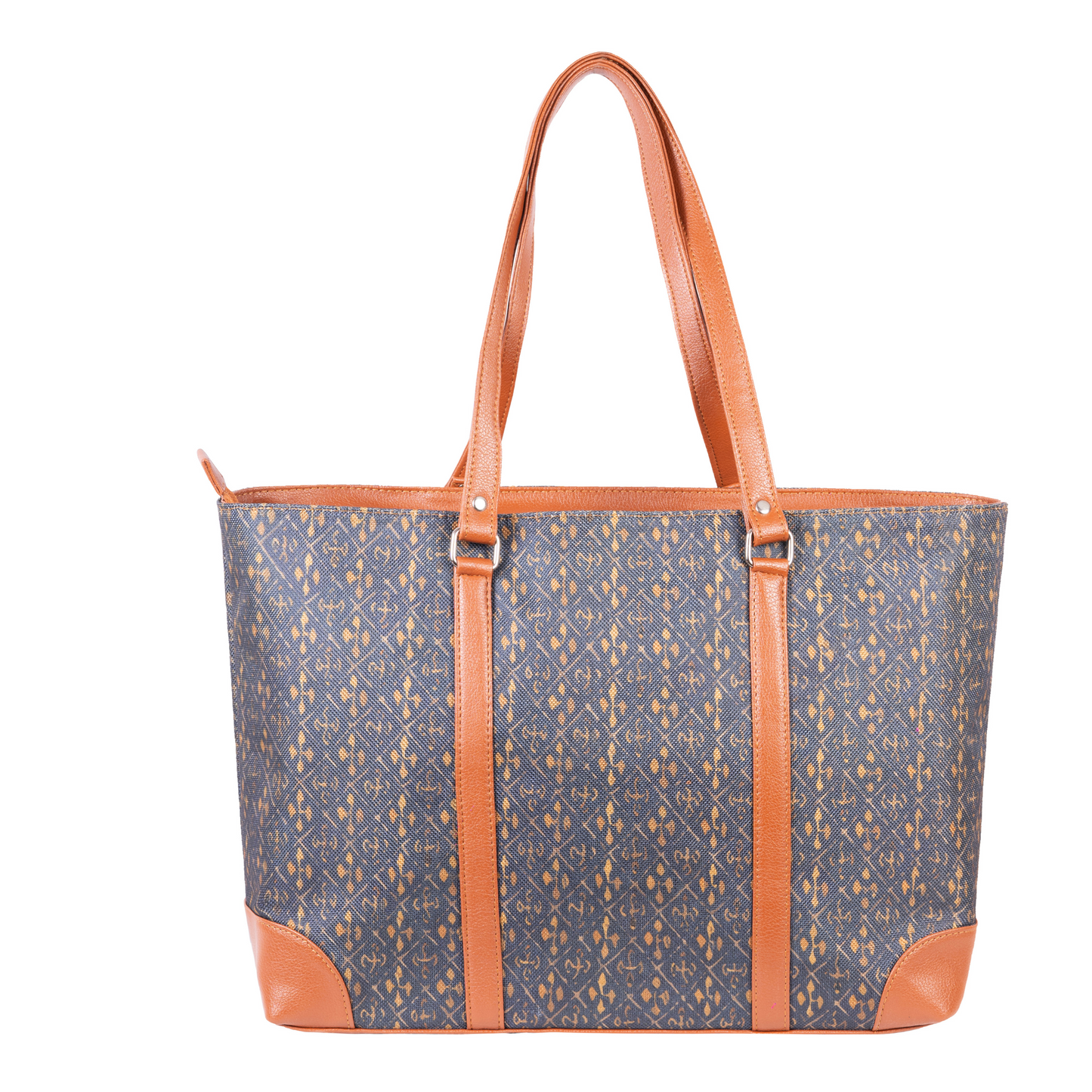 Ikat Denim Office Tote Bag