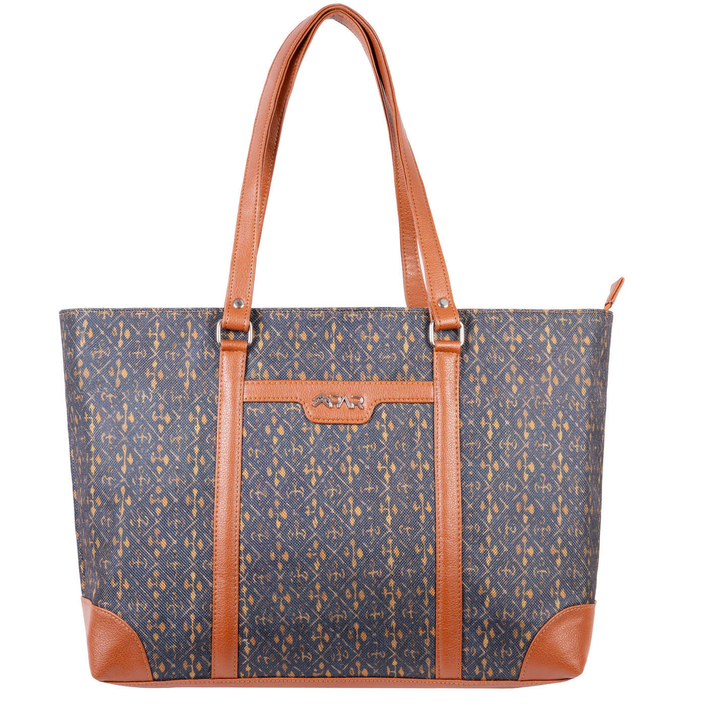 Ikat Denim Office Tote Bag