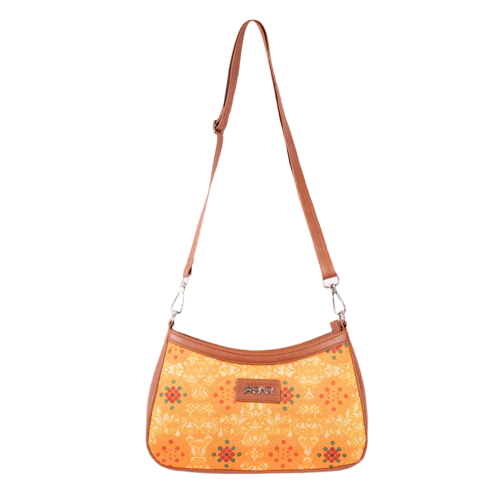 Bandhni Yellow Regular Sling