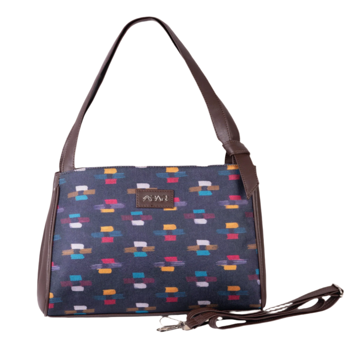 Ikat Glitch Pattern Trendy Hand Bag