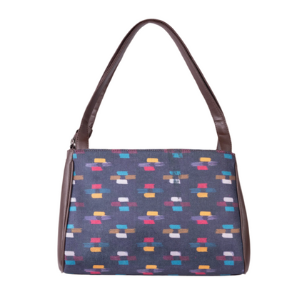 Ikat Glitch Pattern Trendy Hand Bag