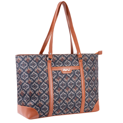 Ajrakh Shaded Office Tote Bag