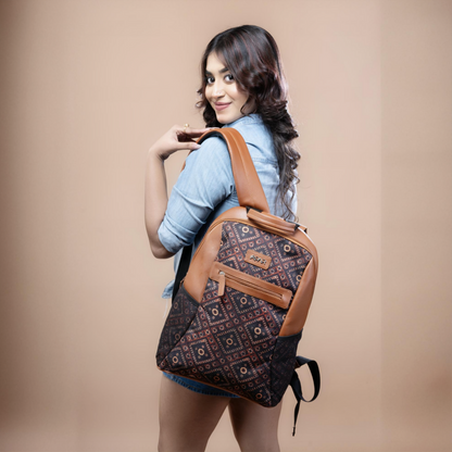 Ajrakh Squares Regular Backpack