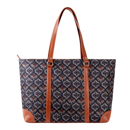 Ajrakh Shaded Office Tote Bag